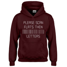 Hoodie Please Scan Flats Then Letters Kids Hoodie