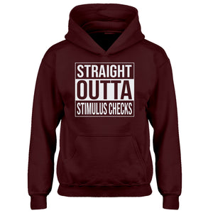 Youth Straight Outta Stimulus Checks Kids Hoodie