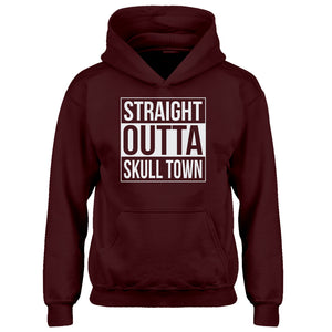 Youth Straight Outta Skull Town Kids Hoodie