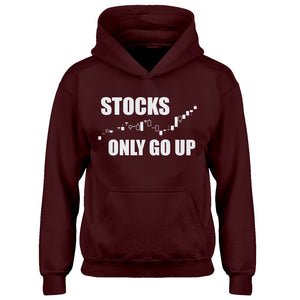 Youth STOCKS ONLY GO UP Kids Hoodie