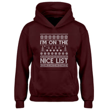 Hoodie Im on the Nice List Kids Hoodie