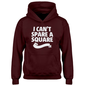 Youth I Can't Spare a Square Kids Hoodie