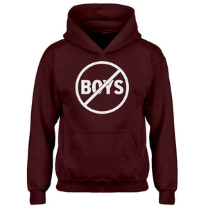 Youth No Boys Kids Hoodie