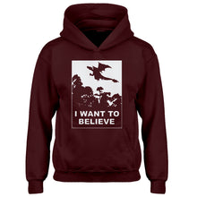 Youth I Want to Believe Fire Dragon Kids Hoodie