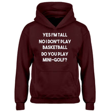 Youth Yes I'm Tall Kids Hoodie