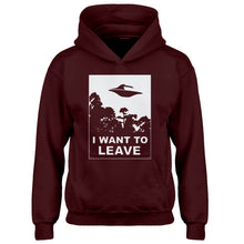 Youth I Want to Leave Kids Hoodie
