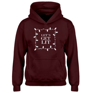 Youth Lets Get Lit Kids Hoodie