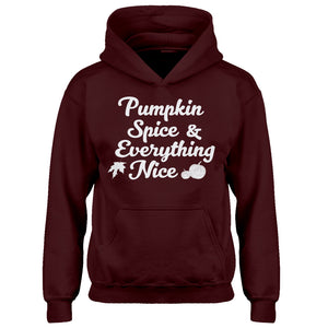 Youth Pumpkin Spice and Everything Nice Kids Hoodie
