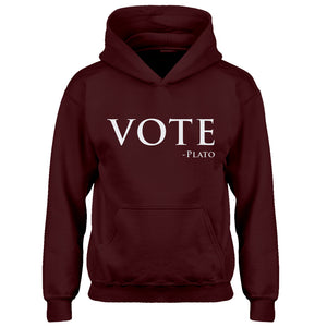 Youth Vote -Plato Kids Hoodie