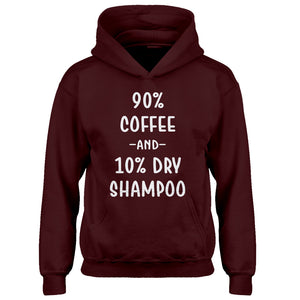 Hoodie 90% Coffee 10% Dry Shampoo Kids Hoodie