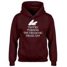 Youth They're Turning the Freaking Frogs Gay! Kids Hoodie