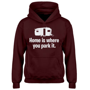 Youth Home is Where you Park it Kids Hoodie