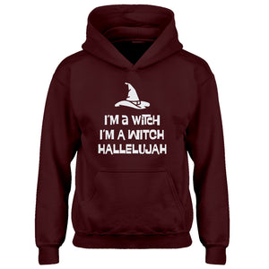 Youth Im a Witch Hallelujah Kids Hoodie