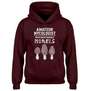 Youth Questionable Morels Kids Hoodie