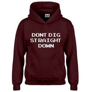 Hoodie Don't Dig Straight Down Kids Hoodie