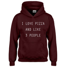 Hoodie I Love Pizza and like 3 People Kids Hoodie