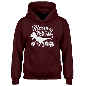 Youth Merry Rex-Mas Kids Hoodie