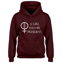 Hoodie A Girl Has No President Kids Hoodie