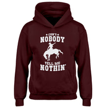 Youth Can't Nobody Tell Me Nothin' Kids Hoodie