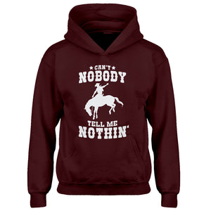 Youth Can't Nobody Tell Me Nothin' Kids Hoodie
