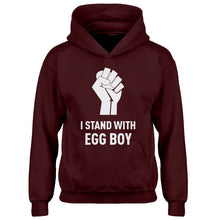 Youth I Stand with Egg Boy Kids Hoodie