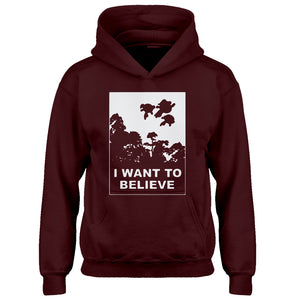 Youth I Want to Believe Super Girls Kids Hoodie