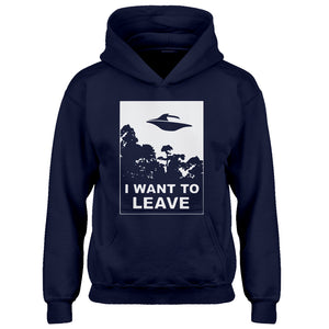 Youth I Want to Leave Kids Hoodie
