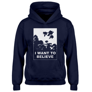 Youth I Want to Believe Super Girls Kids Hoodie