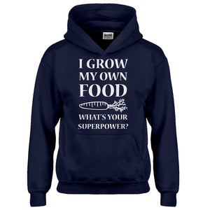 Hoodie I Grow My Own Food Kids Hoodie