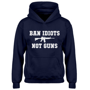 Hoodie Ban Idiots Not Guns Kids Hoodie