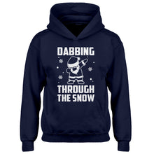 Youth Dabbing through the Snow Kids Hoodie