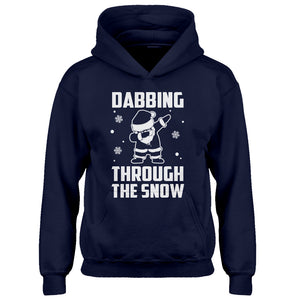 Youth Dabbing through the Snow Kids Hoodie