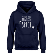Youth My Blood Type is Pumpkin Spice Kids Hoodie