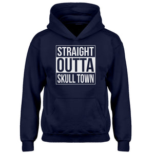 Youth Straight Outta Skull Town Kids Hoodie