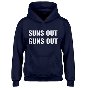 Youth Suns Out Guns Out Kids Hoodie