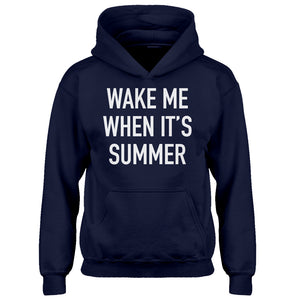 Youth Wake me When its Summer Kids Hoodie