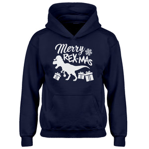 Youth Merry Rex-Mas Kids Hoodie