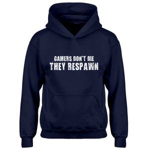 Youth Gamers Don't Die They Respawn Kids Hoodie