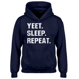 Youth Yeet Sleep Repeat Kids Hoodie