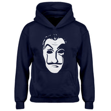 Youth Salvador Dali Face Heist Mask Kids Hoodie