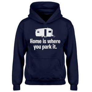 Youth Home is Where you Park it Kids Hoodie