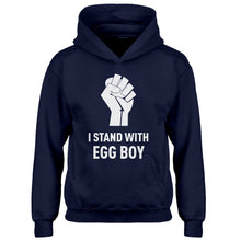 Youth I Stand with Egg Boy Kids Hoodie
