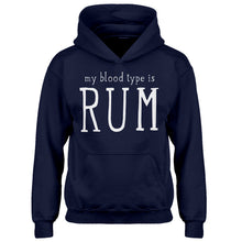 Youth My Blood Type is Rum Kids Hoodie