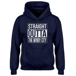 Youth Straight Outta the Windy City Kids Hoodie