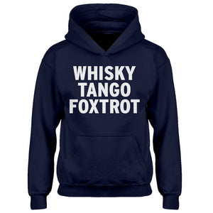 Youth WHISKY TANGO FOXTROT Kids Hoodie