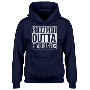 Youth Straight Outta Stimulus Checks Kids Hoodie