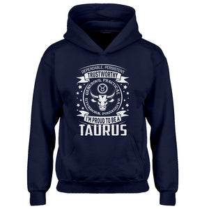 Hoodie Taurus Astrology Zodiac Sign Kids Hoodie