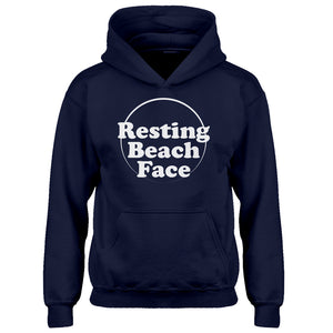 Youth Resting Beach Face Kids Hoodie