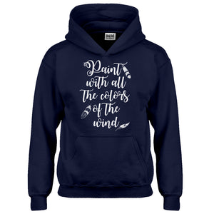 Hoodie Paint with all the Colors of the Wind Kids Hoodie