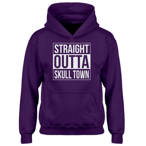 Youth Straight Outta Skull Town Kids Hoodie